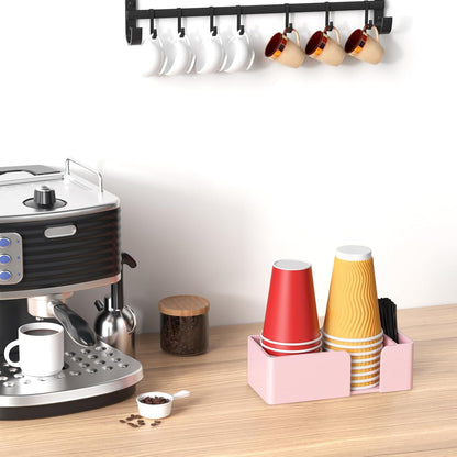 Coffee Cup Holder for Countertop - Clear Acrylic Coffee Bar Accessories Cup Organizer Station Organizer Farmhouse Table Décor