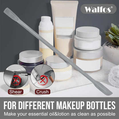 Walfos 600°F High Heat Resistant Silicone Spatula Set of 5- Food Grade Rubber Spatula Set for Baking Cooking & Mixing - BPA Free, Non Stick and Dishwasher Safe,black