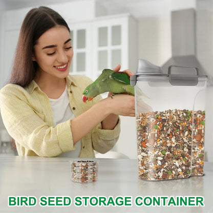 TBMax 10 Lbs Cat Dog Food Storage Container, 2026 Upgraded Large Pouring Container for Pet Food Storage, Bird Seed Dispenser, Portable Travel Kibble Holder -Dark Green
