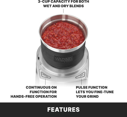 Waring Electric Spice Grinder with 1.5-Cup Capacity