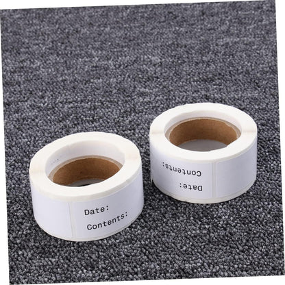 Lurrose 2rolls Kitchen Food Date Label Stickers English Record Date Stickers for Easy DIY Indexing and Practical Identification Eco-Friendly Adhesive for Organized Storage