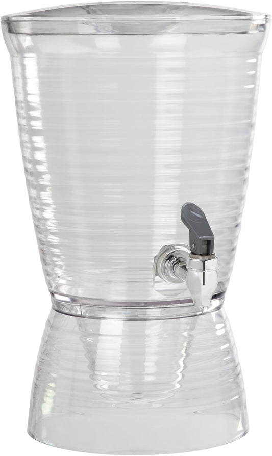 CreativeWare Bark Beverage Dispenser, 2.5 Gallon, Clear, (Pack of 1)