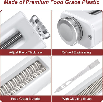 3 Pieces Pasta Maker Attachment for All Kitchenaid Stand Mixers