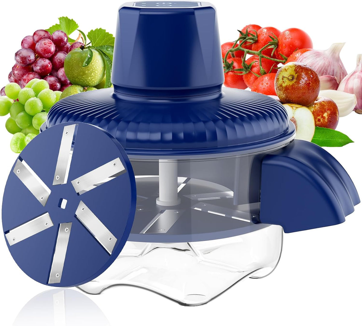 Automatic Fruit Peeling Machine, 6 Leaf Blade Grape Cherry Tomato Peeler