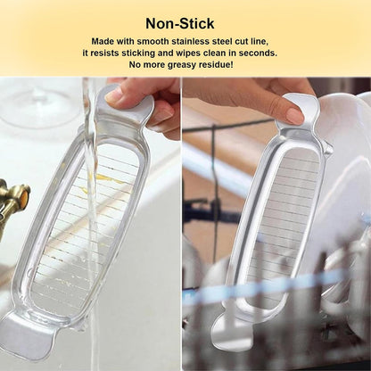 Butter Slicer Cutter & Cheese Cutter–Multi-Use Kitchen Tool for Evenly Slicing Butter Blocks, Cheeses, Eggs & Soft Fruits–Non-Stick，Compact & Portable for Home, BBQ, Camping（)