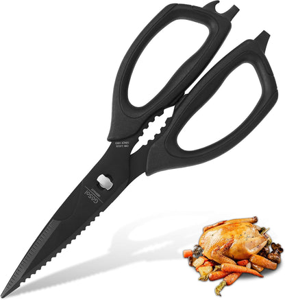 Heavy Duty Kitchen Shears Come Apart Kitchen Scissors with Serrated Blades