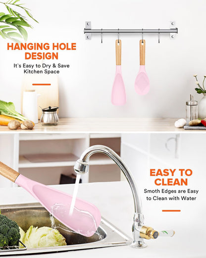 Badiano Cooking Spoon and Rice Scooper for Nonstick Cookware,Multi-function