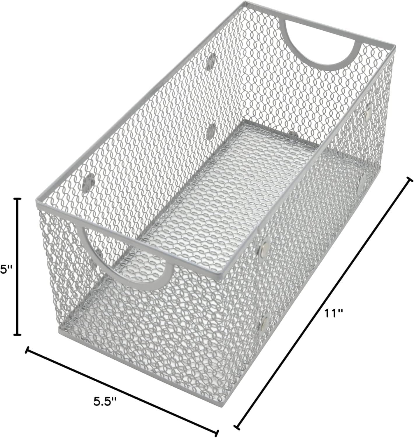 YBM HOME Kitchen Pantry Organizer Wire Basket for Shelves, Cabinets, Pantry, Countertop, Mesh Open Storage Bin Metal Basket for Organizing Food Supplies 12 x 7.8 x 5.8