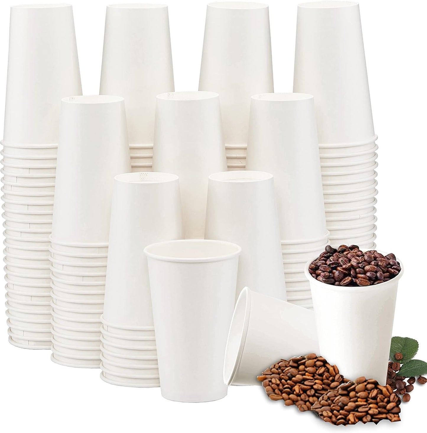 Lamosi 100 Pack 5 oz Paper Cups, Disposable Small Bathroom Cups 5oz, Mini Espresso Cups for Mouthwash, Travel, Party, Picnics, Home