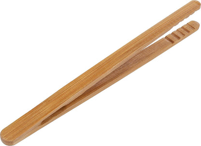 I-MART Bamboo Toaster Tongs 7 Inch Set of 2, Wooden Toast Tongs for Small Kitchen Use, Bagels, English Muffins, Waffles, Tea Bags, Pickles and Charcuterie Serving