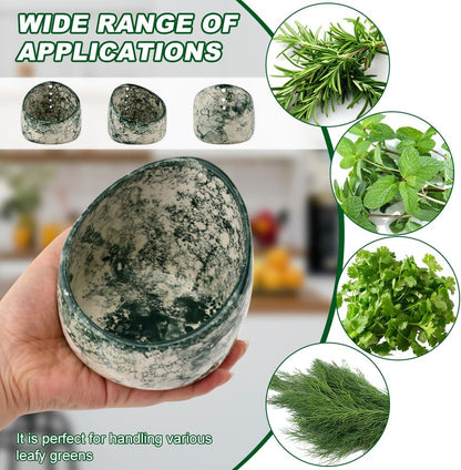 Ceramic Herb Stripper – w/Round Holes for Kale/Cilantro/Thyme/Parsley