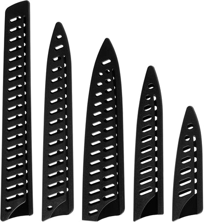 5Pcs Knife Sheath Plastic Chef Knife Protective Sleeves for Kitchen