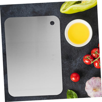 Yardwe Chopping Board for Home Double-sided Cutting Mat Stainless Steel Xxl Size Easy to Clean