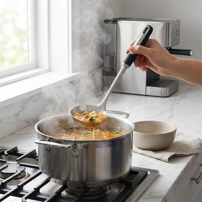Stainless Steel Cooking Spoon Set, Serving,Slotted & Ladle