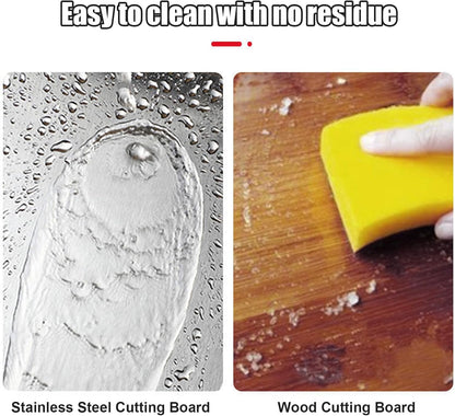 Kant Stainless Steel Cutting Board with Lip, Steel Cutting Boards for Kitchen Non-Toxic Dishwasher Safe Chopping & Kneading Board for Dough Meat/Vegetable/Fruit/Bread/Baking Gift-Ready(S+L)