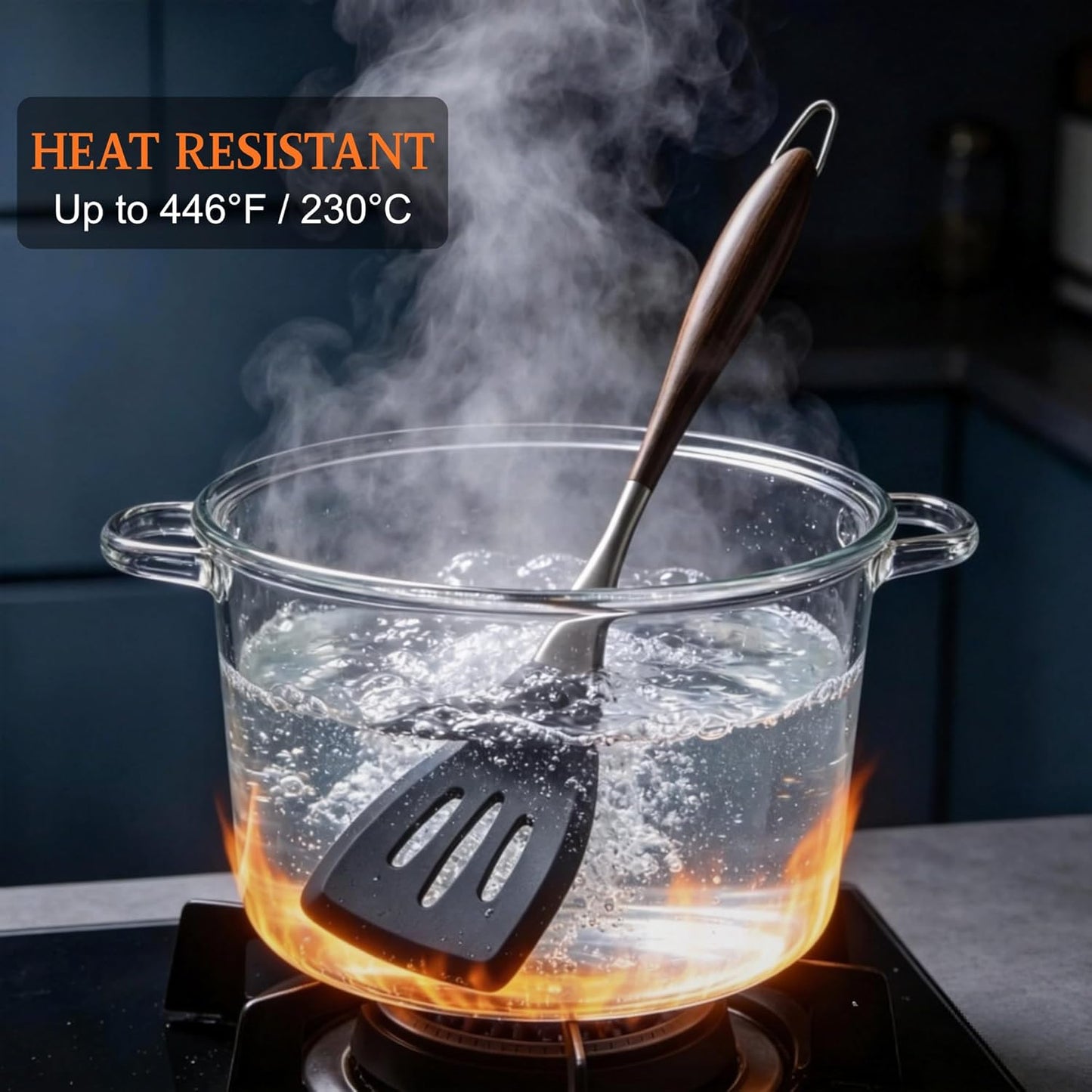 White Silicone Cooking Utensils Set-Non-Toxic, Heat Resistant, BPA Free Kitchen Utensils Set with Spatula, Spoon, Whisk & Tongs-Non-Stick& Dishwasher Safe for Nonstick Cookware