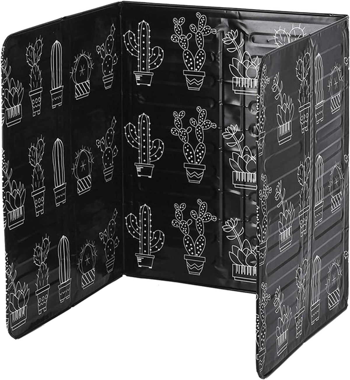 Tissting 33.1x12.8in (84x32.5cm) Foldable Splatter Guard - 3-Sided Aluminum Splash Board for Stove Top, Kitchen Oil Barrier, Grease Protection, Easy Clean & Storage