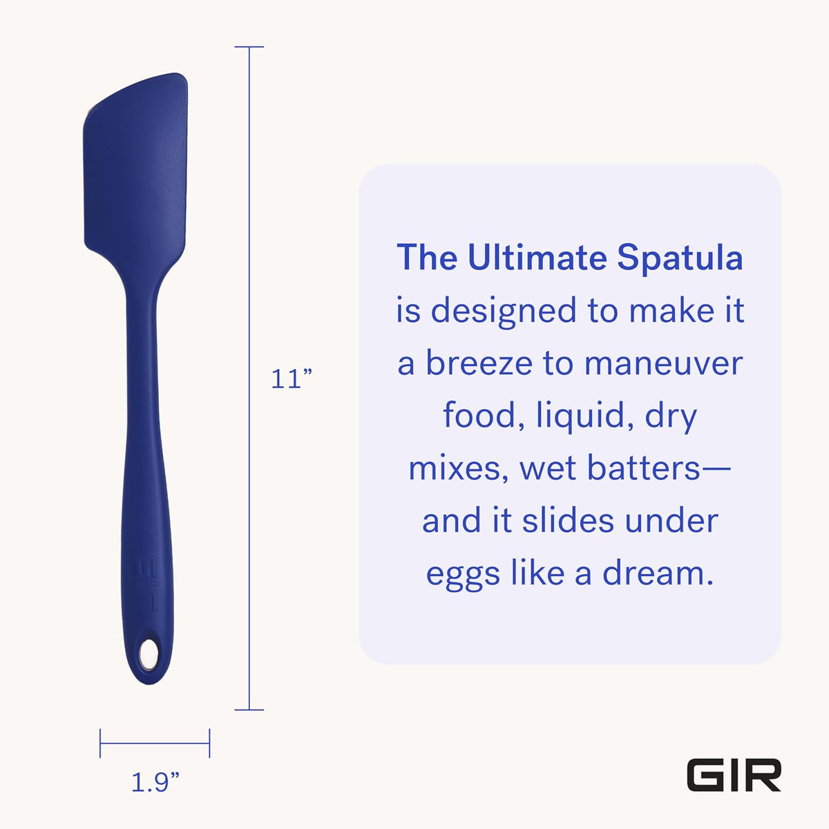 GIR Premium Silicone Kitchen Spatula – Ultimate, 11IN, Sprinkles