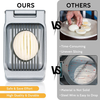 Sopito Heavy Duty Stainless Steel Wire Egg Slicer for Hard Boiled Eggs