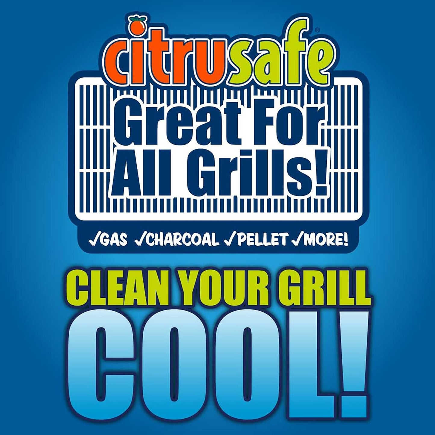 Citrusafe Cookbox Scraper - Safely Cleans and Removes Tough Grease and Grime on Grill Grates