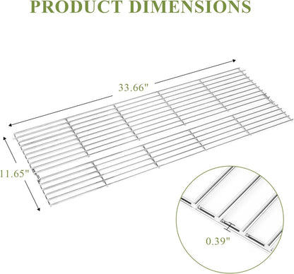 Utheer 2-Pack Griddle Warming Rack for Blackstone 28" Griddles, Stainless Steel Flat Top Grill Accessories | Reversible Rack Adds Prep Space, Foldable Clip-On Design Expands Cooking & Holding Area