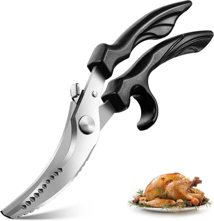 PURPLEBIRD Heavy Duty Poultry Shears - Kitchen Scissors Dishwasher Safe