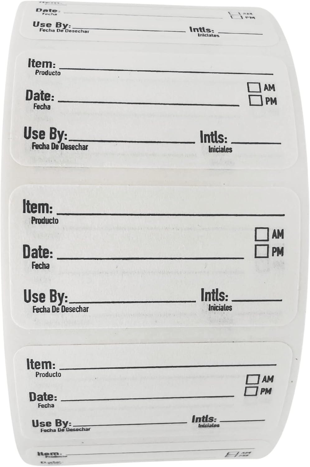 2x1 Dissolvable Food Labels, 1000 Label Stickers, Bottle Labels for Storage Bins, Sticker Labels for Food containers, (1000, Blue)