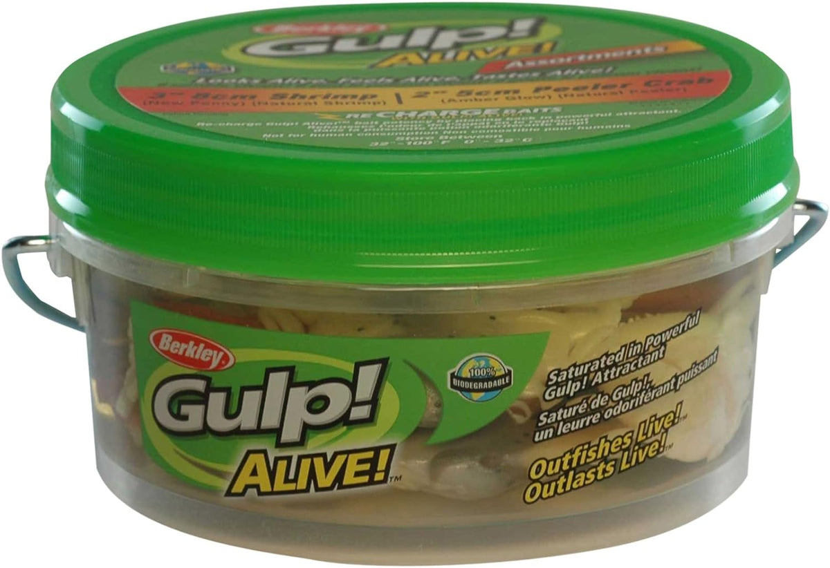 Berkley Gulp! Alive! Shrimp/Peeler Crab Asstmnt,Assorted
