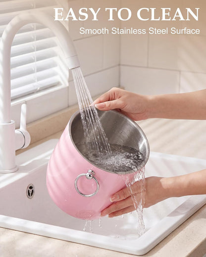 Insulated Ice Bucket, 3L Double Wall Stainless Steel Ice Bucket with Tongs,Lid, Scoop and Strainer, Ice Buckets for Parties,Cocktail Bars, Chilling Beer, Champagne, Wine Bottles