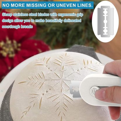 Herda Bread Lame Dough Scoring Tool, Retractable Magnetic Design