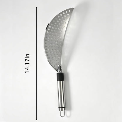 Steel Pan Strainer, Ground Beef Grease Drainer Kitchen Tool