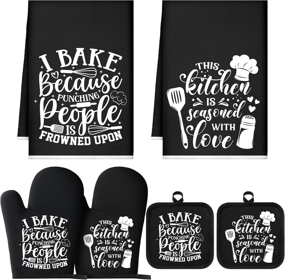Sratte 6 Pcs Farmhouse Kitchen Decor Accessories Set