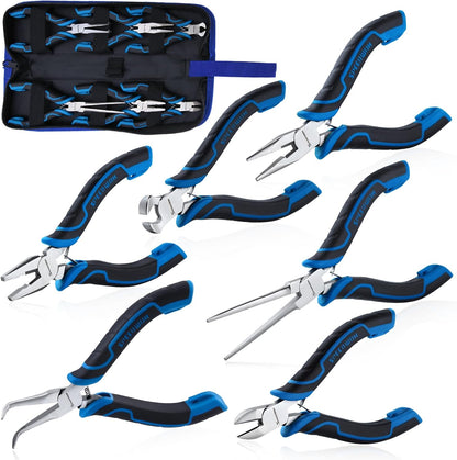 SPEEDWOX Long Reach Bent Needle Nose Pliers With Smooth Jaw Angled Needle Nose Pliers For Jewelry Making Fish Bone Pliers Tweezers Bent Chain Nose Pliers For Wire Bending And Small Object Gripping
