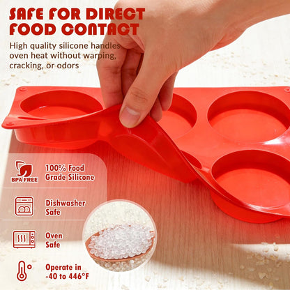HKNMTT Silicone Muffin Pan for Baking, Cupcake Egg bites Brownie Mold 12 Cup Regular Size, Oven Safe BPA Free kitchen Appliances