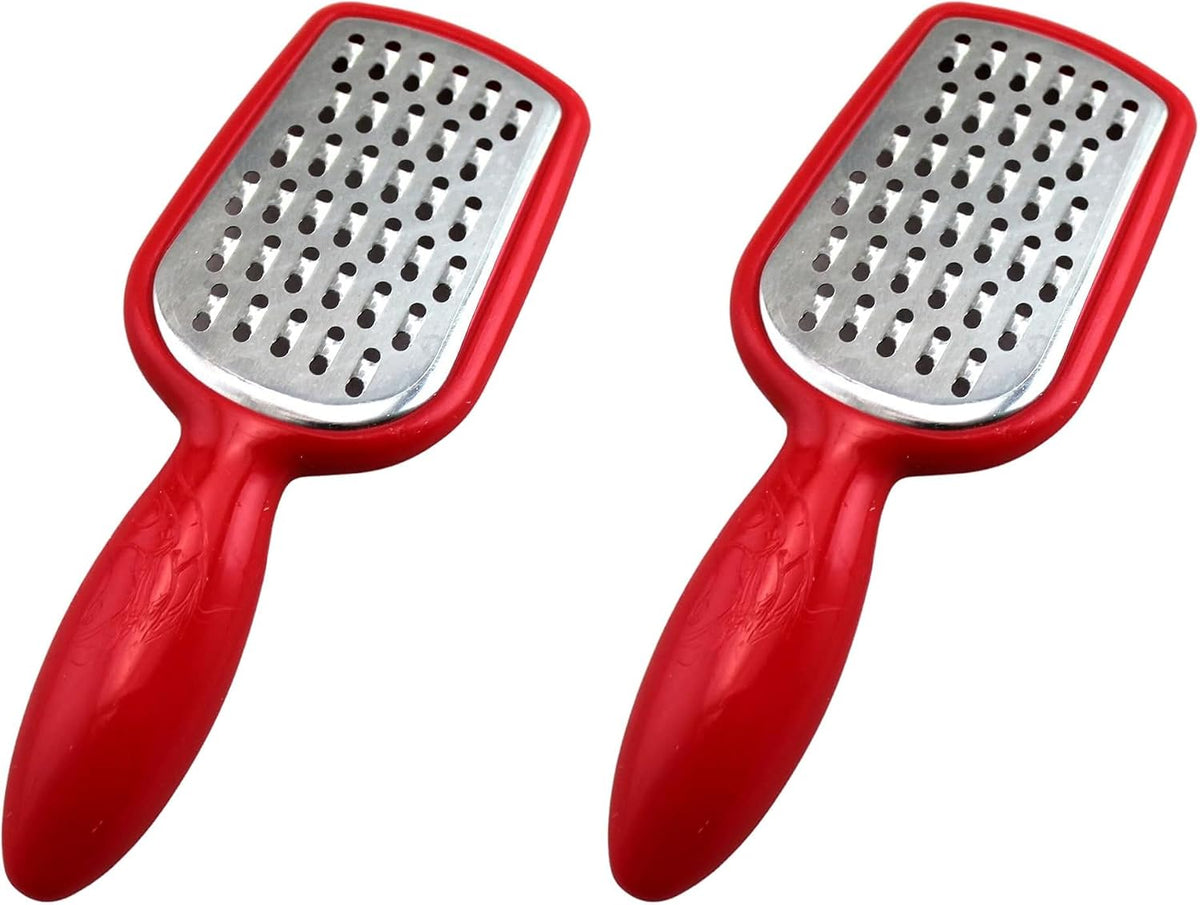 Mini Stainless Steel Grater with BPA-Free Handle – 5-Inch Cheese, Garlic, Nutmeg, Chocolate, Citrus Zester – Compact Handheld Grater for Kitchen, Baking, Cooking by Dependable Industries