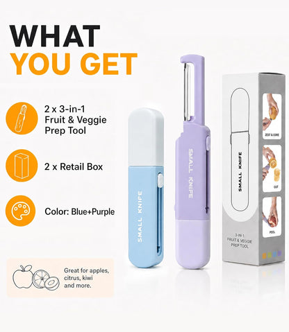 Fruit Vegetable Peeler for Kitchen, Multifunctional & Portable