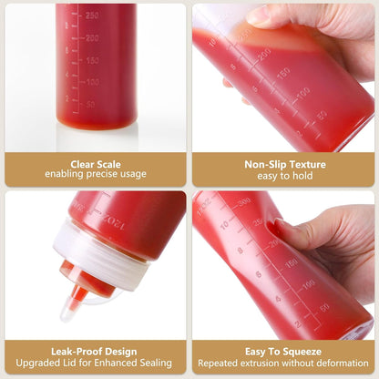32 oz / 1000 ml Plastic Squeeze Bottles 3-Hole