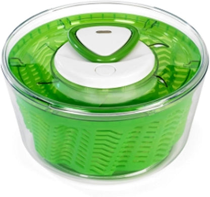Zyliss Swift Dry Salad Spinner - Fruit Cleaner & Lettuce Spinner with Push Pump - Non-Slip Bowl - Dishwasher Safe - Large