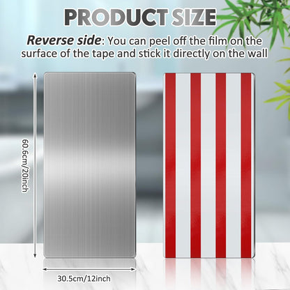 Gisafai 1 Pc 24 x 16 Inch Stainless Steel Backsplash Panel