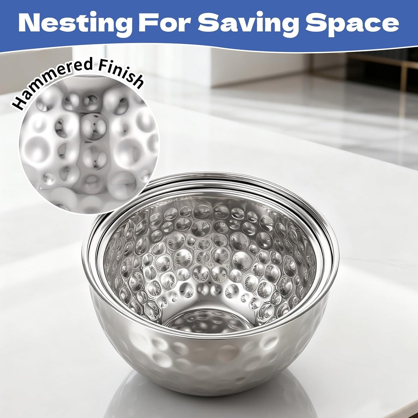 3 Pack Ice Bucket 4.6/6/7.5L Stainless Steel Beverage Tub with 2 Scoop Leak-Proof Wine Bucket Large Metal Ice Buckets for Parties Champagne Bucket for Cocktails Beer Juice, Dishwasher Safe