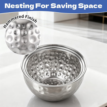 3 Pack Ice Bucket 4.6/6/7.5L Stainless Steel Beverage Tub with 2 Scoop Leak-Proof Wine Bucket Large Metal Ice Buckets for Parties Champagne Bucket for Cocktails Beer Juice, Dishwasher Safe