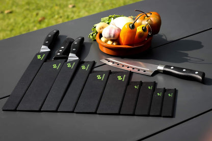 EVERPRIDE Chef Knife Sheath Set Universal Blade Edge Cover Guards for Chef’s and Kitchen Knives – Durable, BPA-Free, Felt Lined, Sturdy ABS Plastic – Knives Not Included