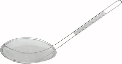 Winco 6" Fine Mesh Stainless Steel Strainer, Deep Bowl