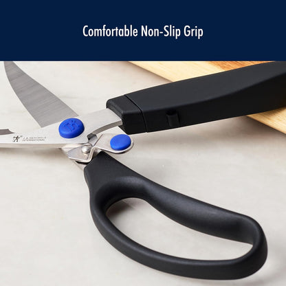 HENCKELS Kitchen Shears, Made in Japan, Kitchen Scissors, Multi-Purpose Scissors with Stainless Steel Blades, Built-In Bottle Opener & Soft Grip – Dishwasher Safe