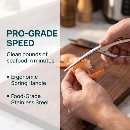 Shrimp Deveiner Tool and Peeler Set Multifunctional Shrimp Deveining Tool