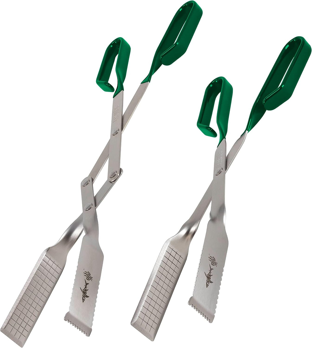 Steak Grill Tongs - 17 inch Red. Professional outdoor grilling utensil. Long reach Barbeque Grilling Tongs. Ideal for steak, fish, burger, and sausage