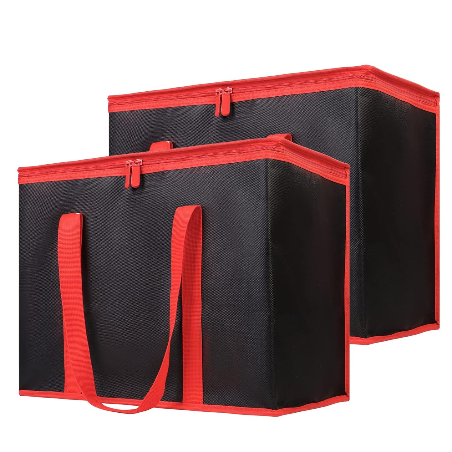 Bodaon Insulated Food Delivery Bag, XXXL Pizza Delivery Bags for Hot and Cold Food, Commercial, Large Capacity Reusable Warming Bag, Catering Cooler Bag for Rideshare, Warmers for Parties (Black, 1Pk)