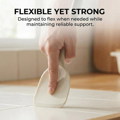 Silicone Kitchen Utensils Set, 6-Piece Premium Food-Grade Silicone Cooking Utensils with Reinforced Core, 500°F Heat Resistant, BPA-Free, Dishwasher Safe Kitchen Tools, Cream White & Mocha