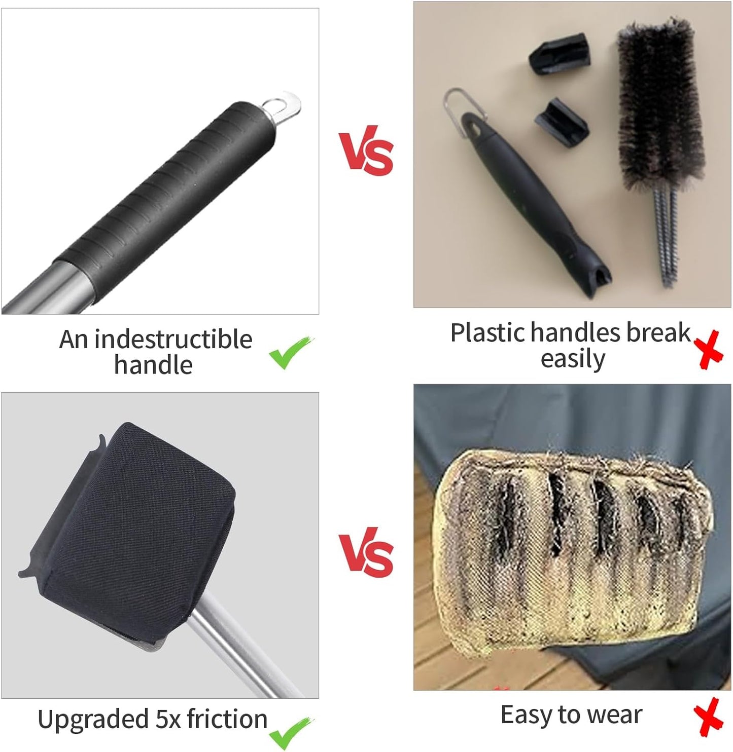 XUDAKAIXIN Bristle-Free Steam Grill Brush,No Bristle Shedding— Ultra Safe & Efficient BBQ Grill Cleaner for Outdoor Grill, for Men, Dad, or Any Grill Lover﻿