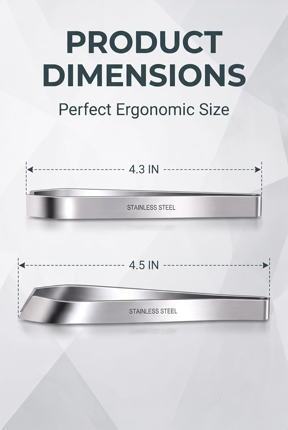 Kitchen Fish Bone Tweezers with Flat and Slant Tips for Salmon